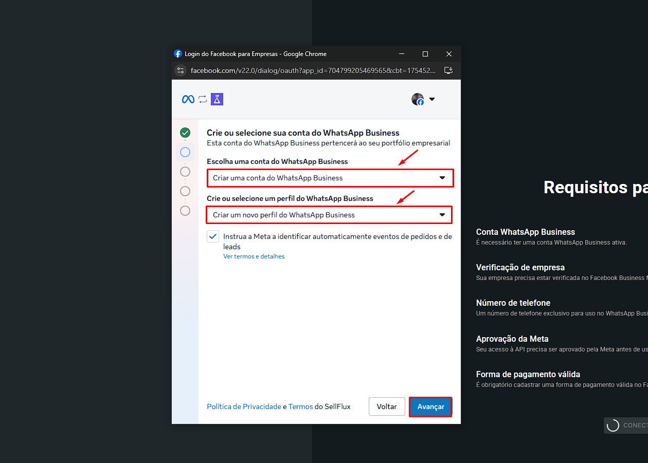 API OFICIAL - Conexão Simplificada