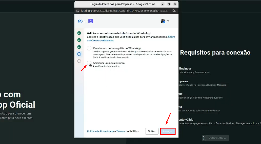 API OFICIAL - Conexão Simplificada