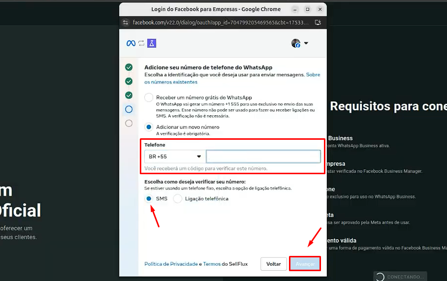 API OFICIAL - Conexão Simplificada