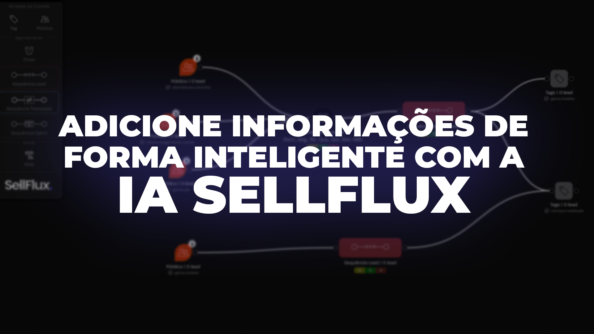 Adicione informações de forma inteligente com a IA SellFlux