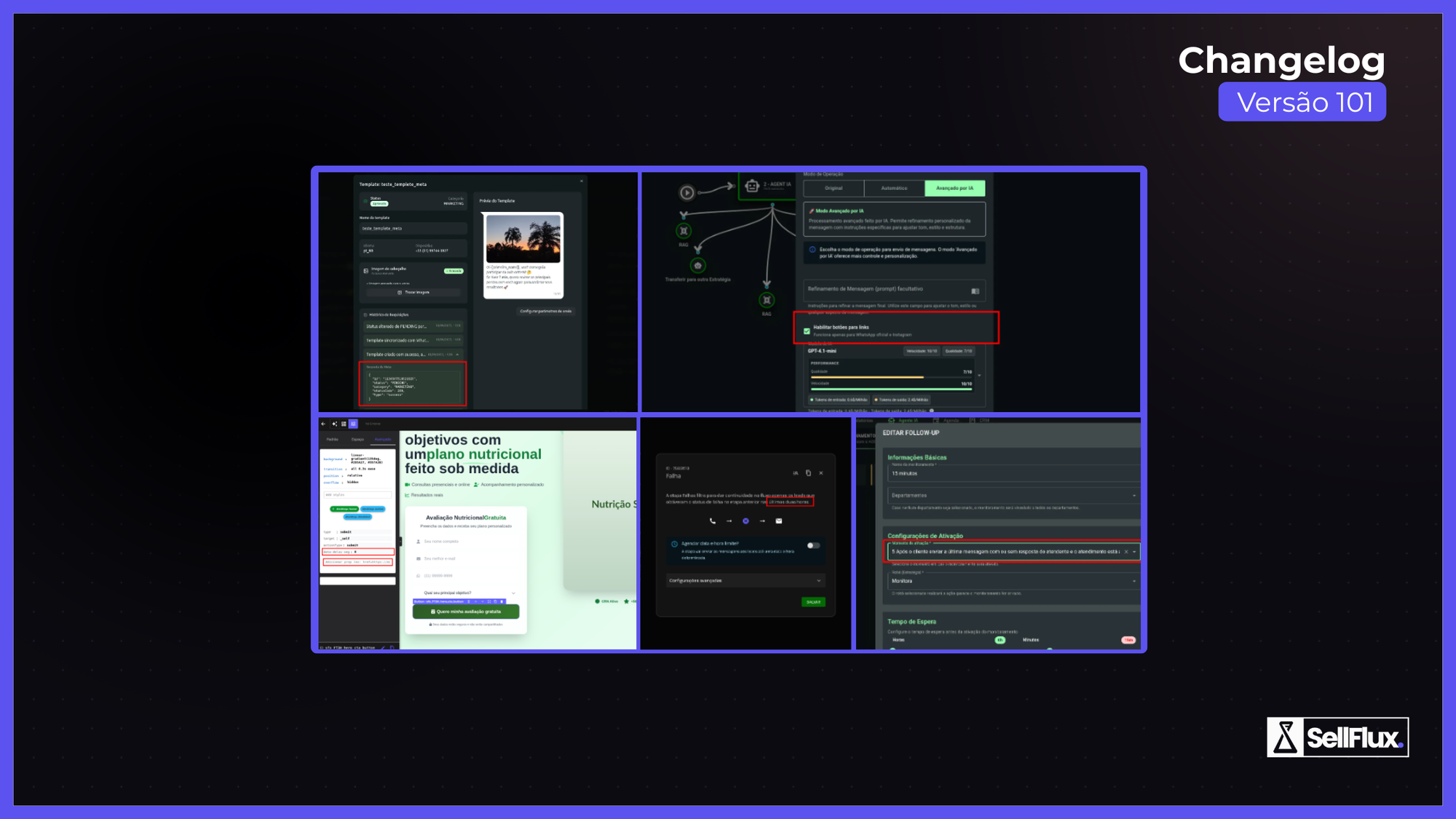 SellFlux - Atualizações da Plataforma: Versão 101