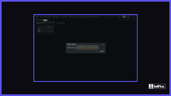Configurando o CRM da SellFlux