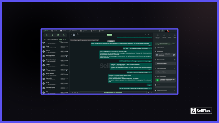 Como configurar o SAC do Sellflux